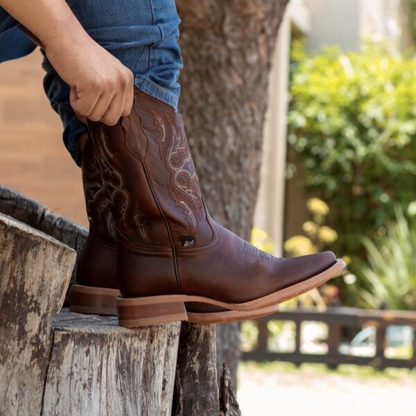 Bota Justin Boots Vaquera Rodeo Caballero 5457 Rage Miel