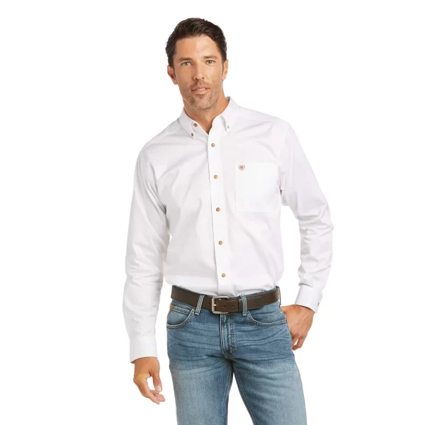 Camisa ariat blanca lisa