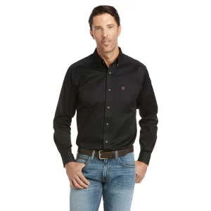 Ariat camisa negra lisa