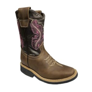 Bota rodeo para niñas 100% piel