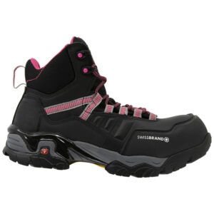 Bota Industrial Swissbrand Alpes 414 C Negro Rosa Dama