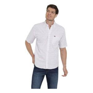 Camisa Lee Clásica Regular Manga Corta Cuadros Hombre 7796