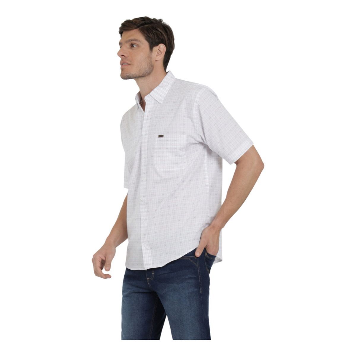 Camisa Lee Clásica Regular Manga Corta Cuadros Hombre 7796