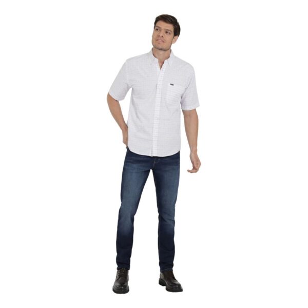 Camisa Lee clásica para hombre en manga corta cuadros 796 - Image 4