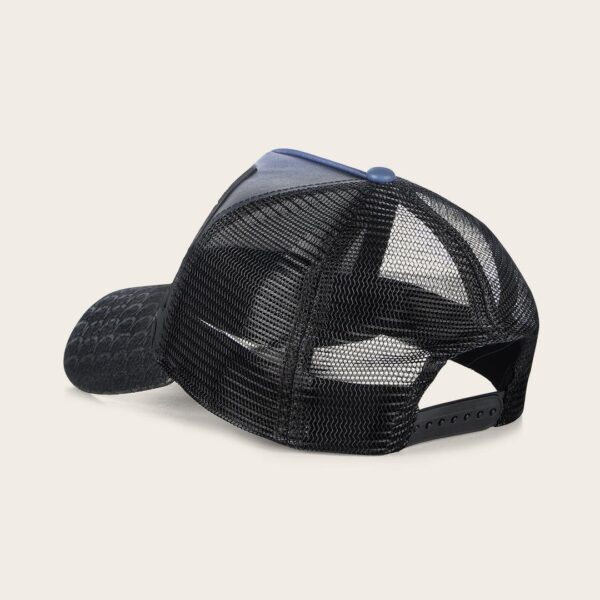 Gorra Cuadra Original Piel con figura tiburón para hombre - Imagen 3