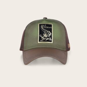 gorra cuadra caiman piel goc07ca_verde