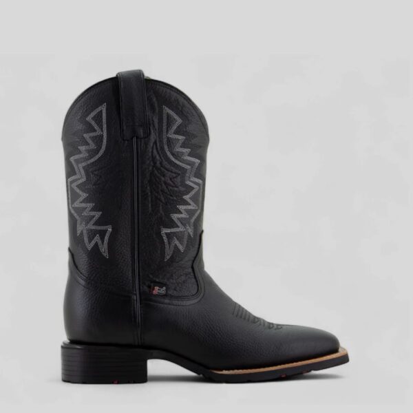 Bota Justin Boots Vaquera 5619 Marshall Rodeo Negro Hombre