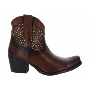 Botín Vaquero Dama Mujer 100% Piel 20145 Western Bota Cierre