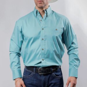112366938 Camisa Wrangler George Strait Relaxed Fit Hombre Manga Larga