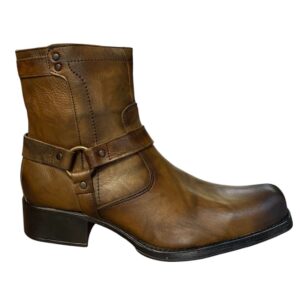 Bota In Moda Vaquera Con Cierre Casual 1291 Piel Genuina