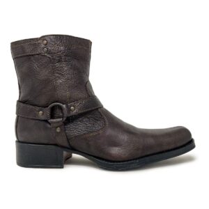 Bota In Moda Vaquera Con Cierre Casual 1291 Piel Genuina