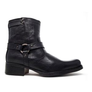 Bota In Moda Vaquera Con Cierre Casual 1291 Piel Genuina