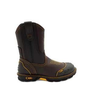 Bota Cebu roper P/farmer industrial casco de acero café piel