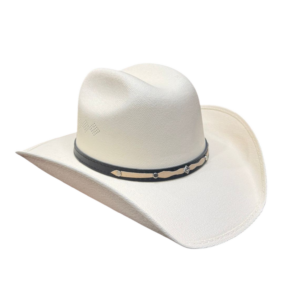 Sombrero Vaquero Lona Niños Y Bebés Blanco Hueso Resorte